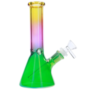 Valiant Electroplated Beaker Water Pipe - 8 in.