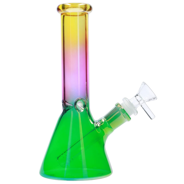 Valiant Electroplated Beaker Water Pipe - 8 in.