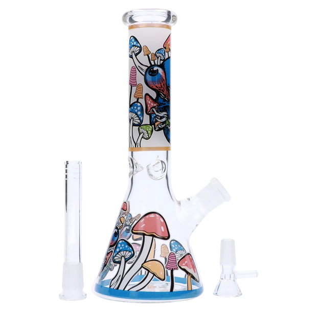 Valiant Mushroom Design Water Pipe - 10 in.