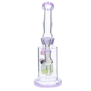 Valiant Multi-Mushroom Perc Water Pipe - 9 in.