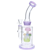 Valiant Multi-Mushroom Perc Water Pipe - 9 in.