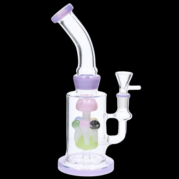 Valiant Multi-Mushroom Perc Water Pipe - 9 in.