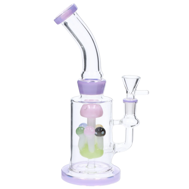 Valiant Multi-Mushroom Perc Water Pipe - 9 in.