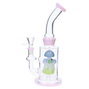 Valiant Multi-Mushroom Perc Water Pipe - 9 in.