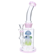 Valiant Multi-Mushroom Perc Water Pipe - 9 in.