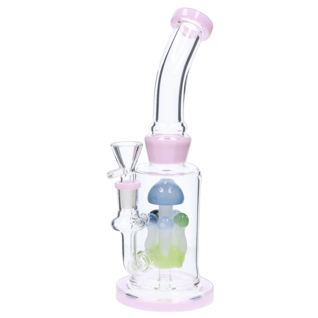 Valiant Multi-Mushroom Perc Water Pipe - 9 in.