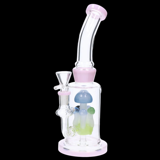 Valiant Multi-Mushroom Perc Water Pipe - 9 in.