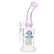 Valiant Multi-Mushroom Perc Water Pipe - 9 in.