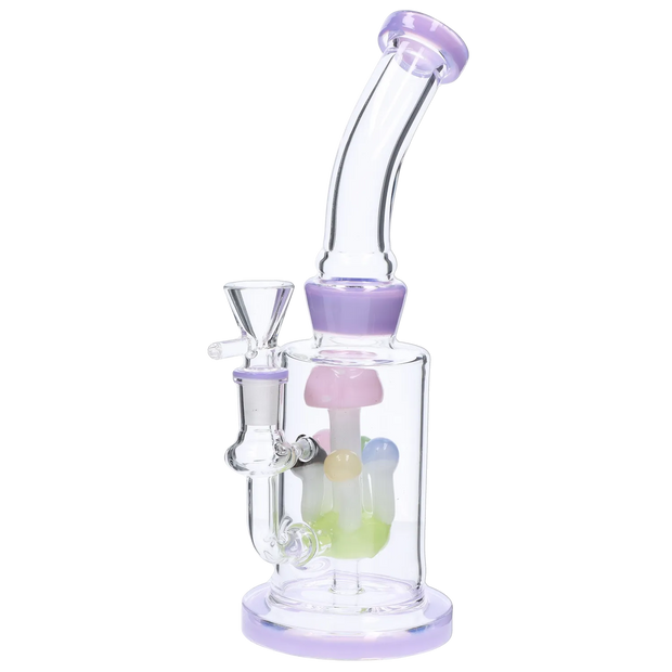 Valiant Multi-Mushroom Perc Water Pipe - 9 in.