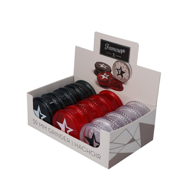 Famous X Acrylic Grinder | 59mm Box of 12