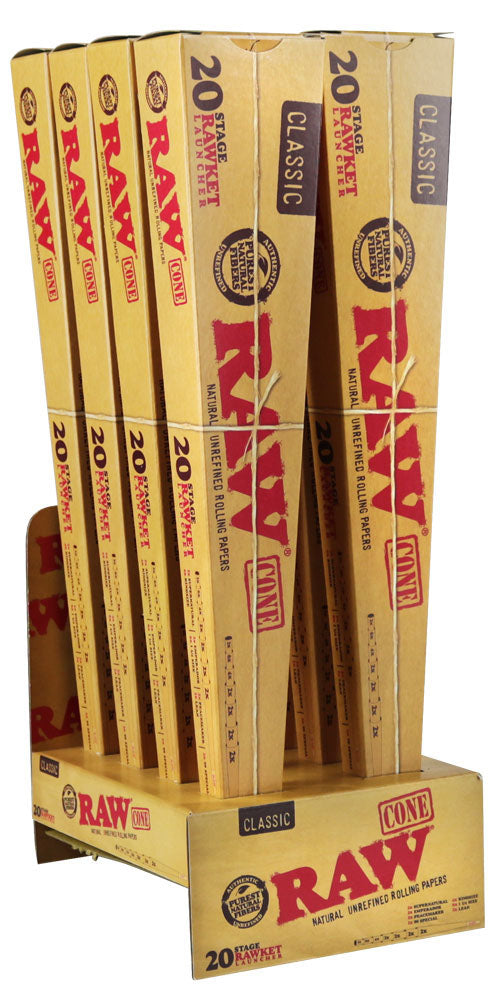 RAW Pre-rolled 20 Stage RAWket 8 Box