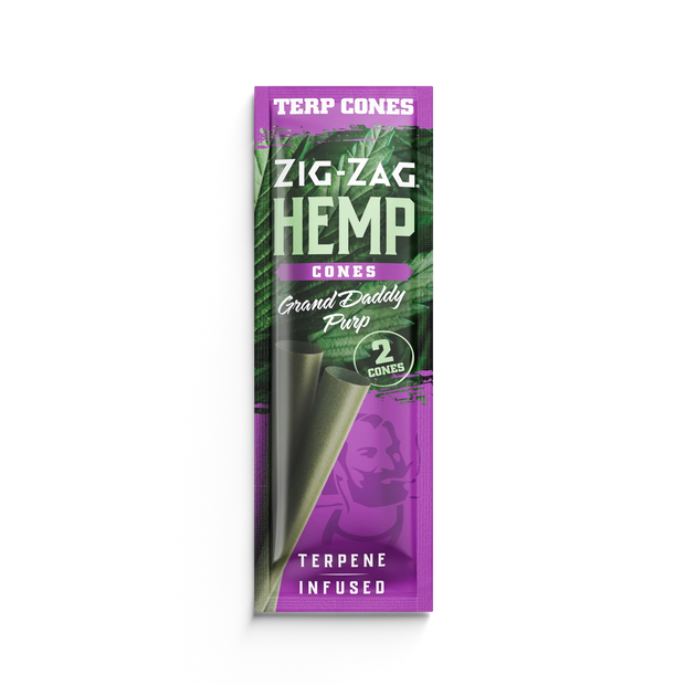 Zig Zag Terpene Infused Hemp Cones - Grand Daddy Purp