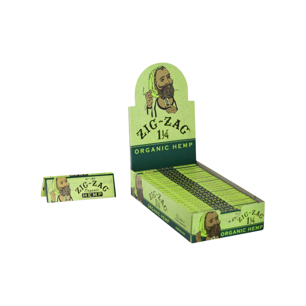 Zig-Zag Organic Hemp Rolling Papers 1 1/4 24Box