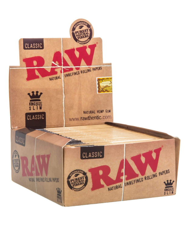 Raw - King Size Slim Rolling Papers 50 Box