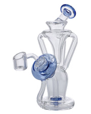 Bent Neck Dab Rig Recycler-Blue-6in(RCL-S-034B)